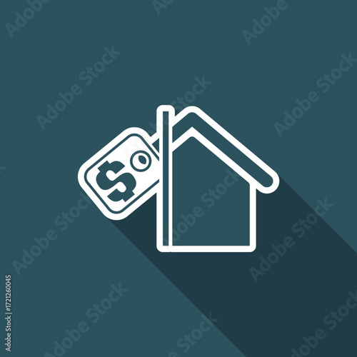Vector illustration of single isolated real estate icon