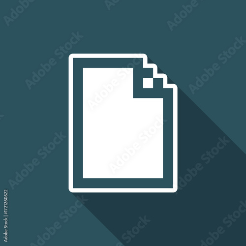 Vector illustration of pixel computer icon
