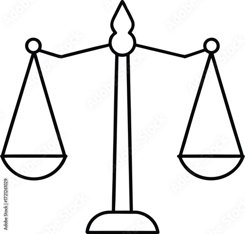 scales of justice vector illustration