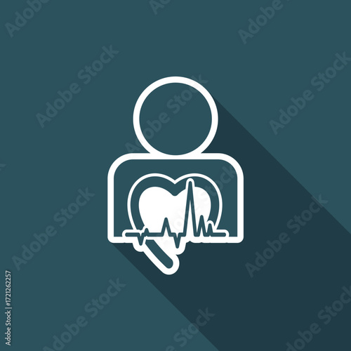 Vector illustration of single isolated medical icon