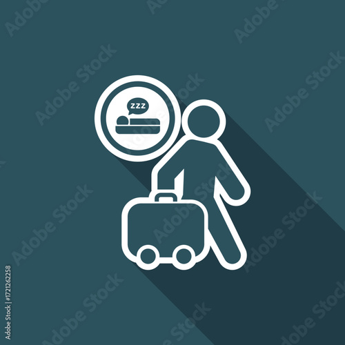 Vector illustration of single isolated travel icon