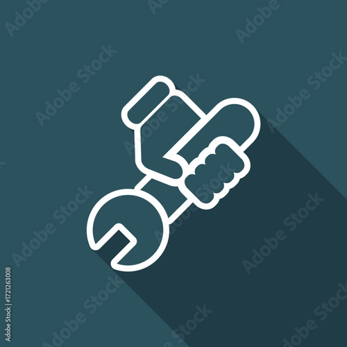 Vector illustration of single isolated technical icon