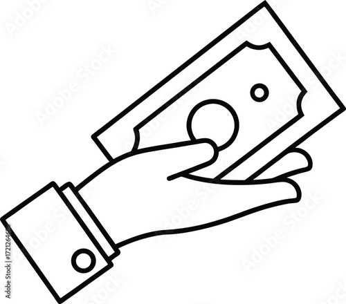 hand holding house key vector illustration