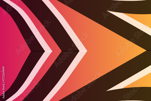 colourful aesthetic abstract gradient batik dayak line art shape wallpaper background pattern	