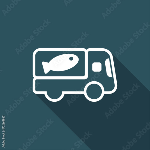 Fish van icon
