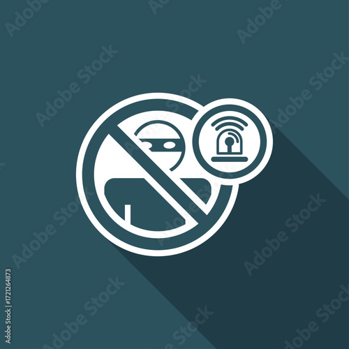Thief alarm icon