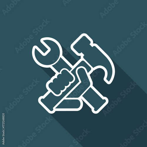 Hammer and wrench