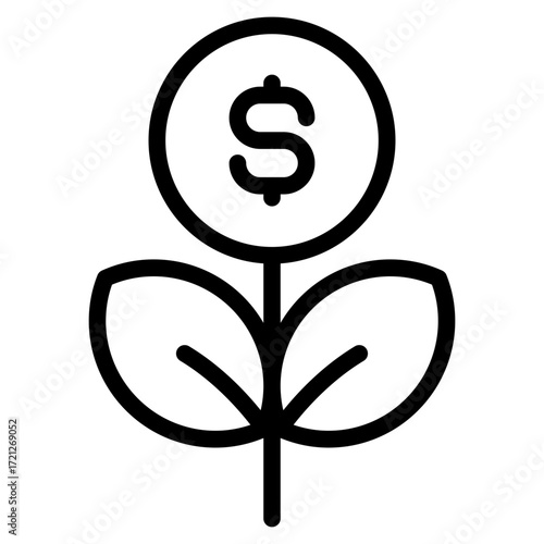 Investment icon vector illustration	
