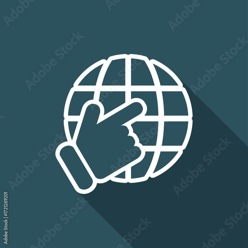 Point on globe
