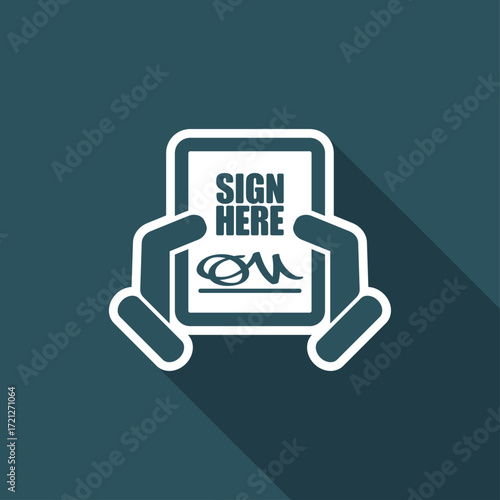 Sign on document