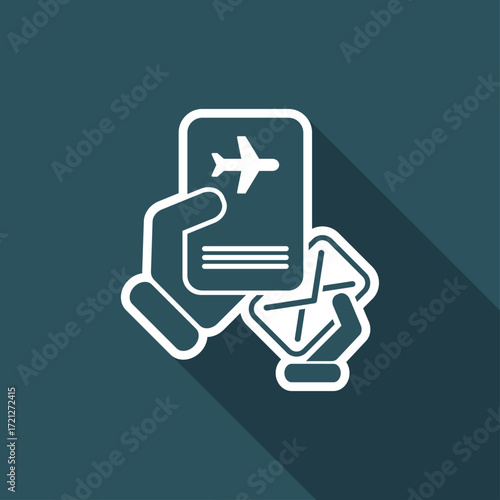 Mail with travel document