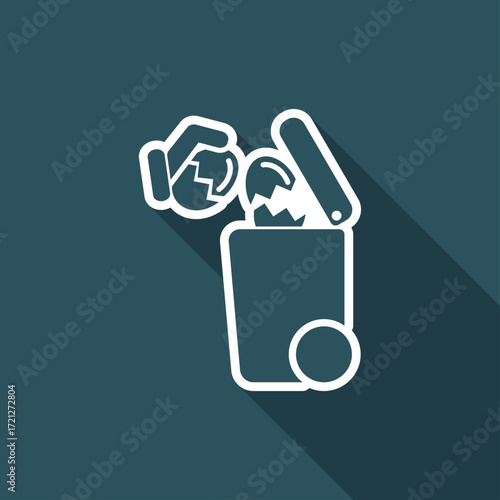 Separate waste collection icon - Eggs