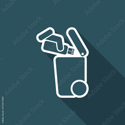 Separate waste collection icon