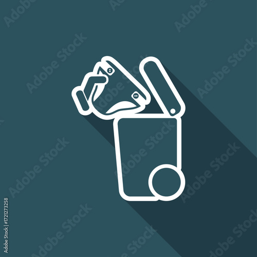 Separate waste collection icon