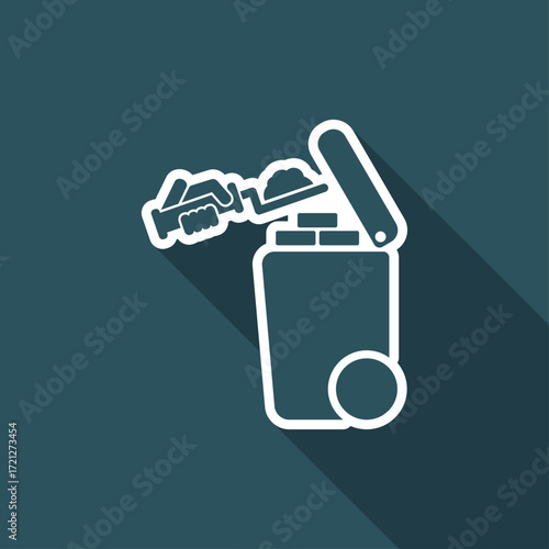 Separate waste collection icon