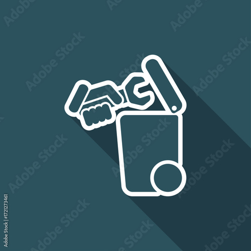 Separate waste collection icon