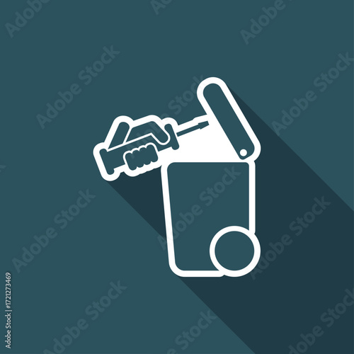 Separate waste collection icon