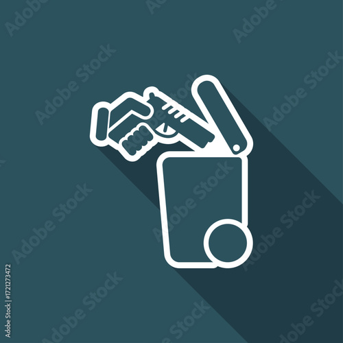 Separate waste collection icon