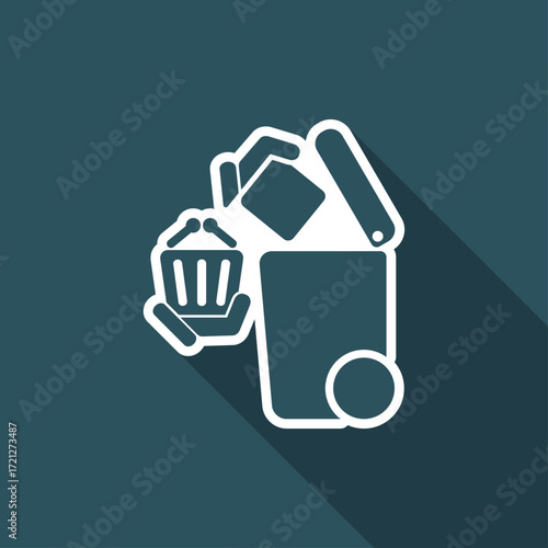 Separate waste collection icon