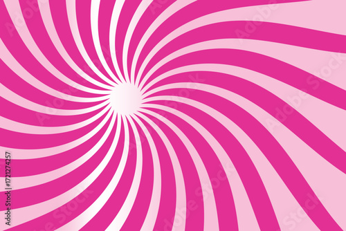 Candy color sunburst background. Abstract pink cream sunbeams design wallpaper. 