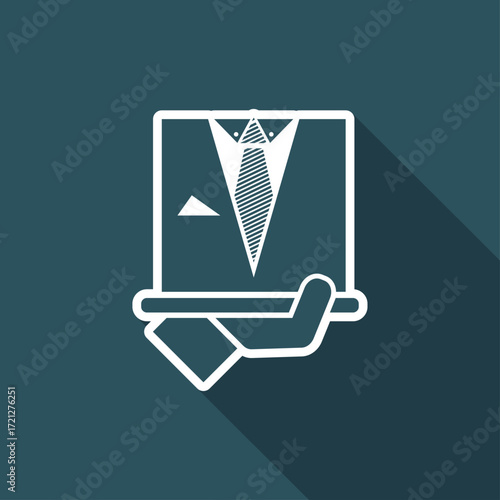 Fashion man dress icon