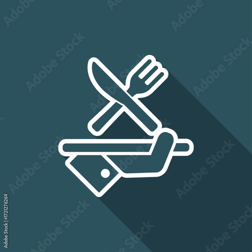 Hotel icons. Food.
