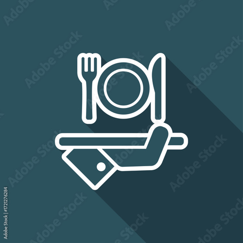 Hotel icons. Food.