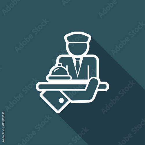 Hotel icon. Porter.