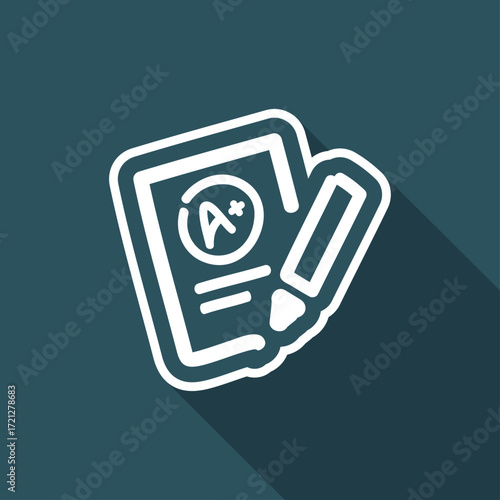 Excellent evaluation test icon