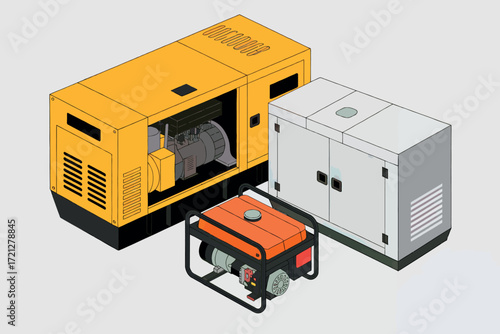 Diverse power generators ready for action industrial portable and large backup power supply solutions