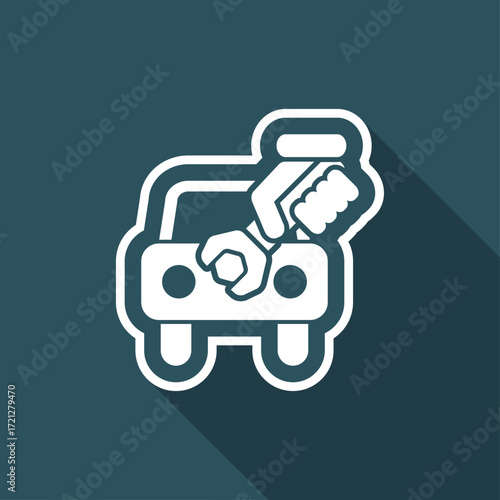 Car assistance icon
