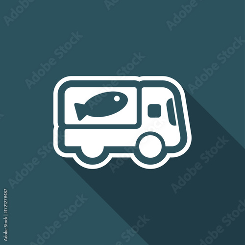 Fish van icon
