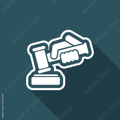 Hammer judge icon