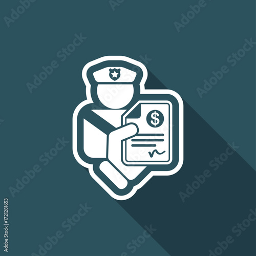 Policeman fine icon