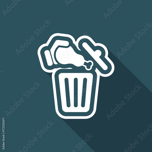 Food trash icon