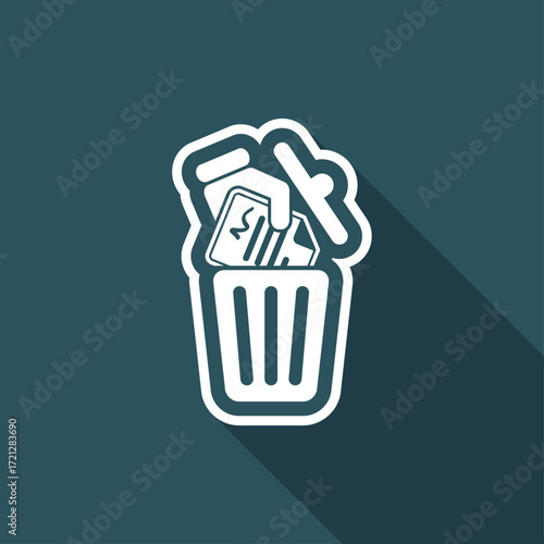 Destroy official documents - Vector icon