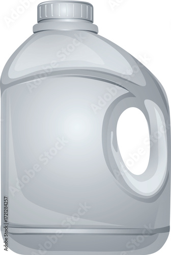 plastic can detergent realistic style