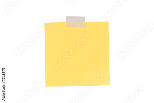Yellow Sticky Note,
Yellow Sticky Note with Don't Forget Reminder on White Background