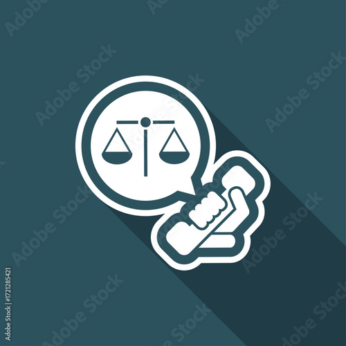 Legal assistance icon