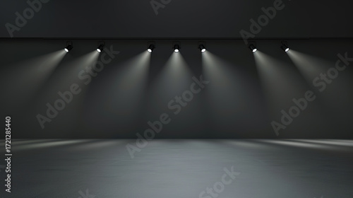 Blue Gray White Conference Background: Modern Corporate Design with Dynamic Layouts, Branding Zones, Stage Backdrops, and Interactive Elements for Professional Summits, Panel Discussions