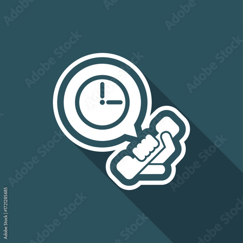 Clock phone icon