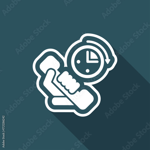 Phone time icon