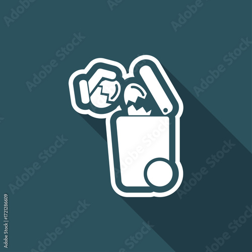 Separate waste collection icon