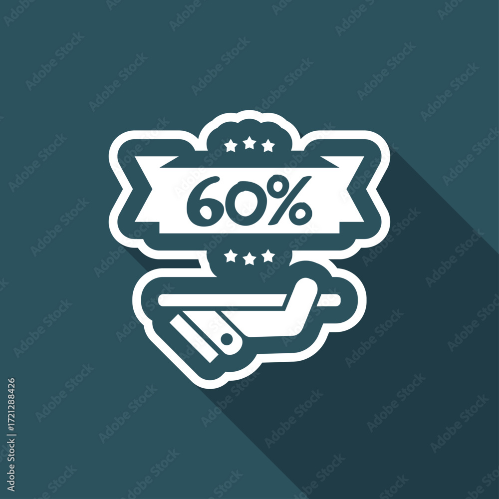 Fototapeta premium Discount label icon