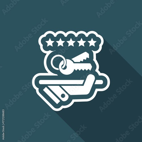 Luxury service icon. Keys.