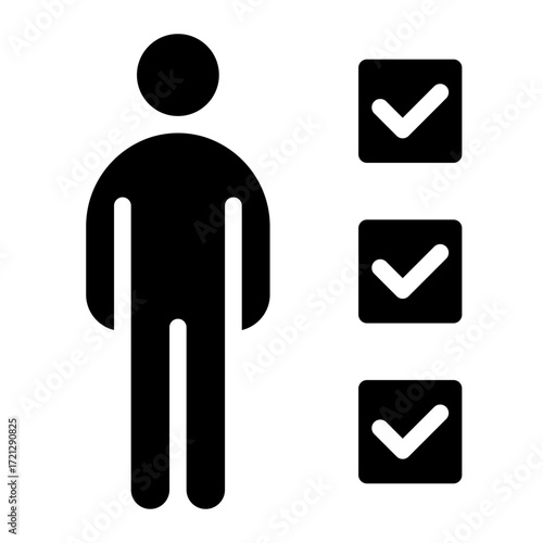 Requremen icon glyph style vector illustration	
