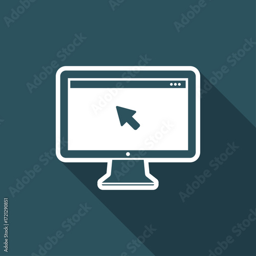 Monitor - minimal flat  icon