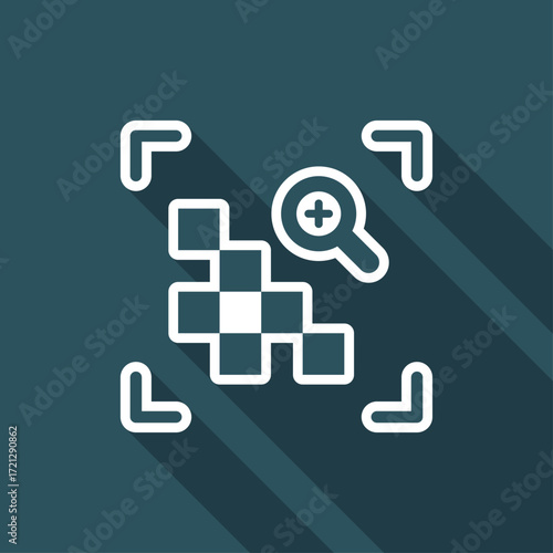 Grainy image - minimal flat icon