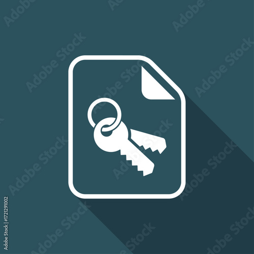Secure data protection - Minimal flat icon