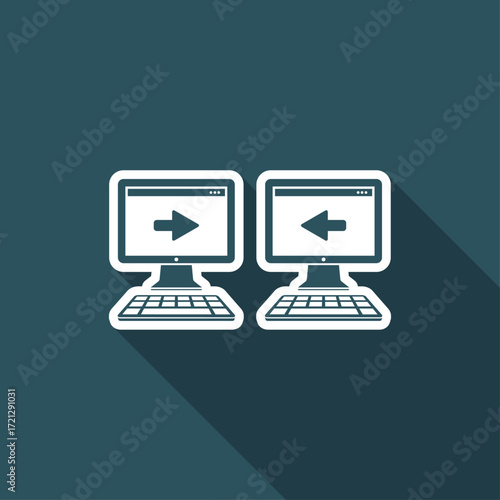 Data exchange - Minimal flat icon